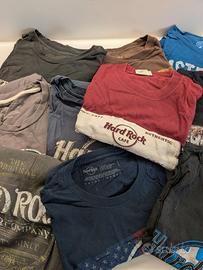Lotto di 8 t-shirt Hard rock café
