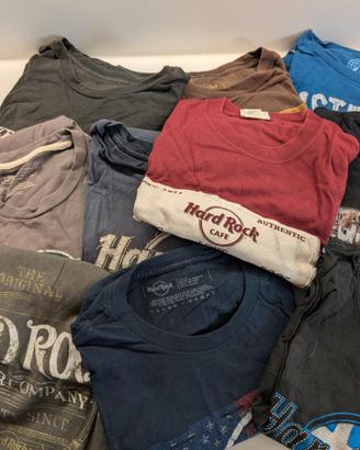 Lotto di 8 t-shirt Hard rock café