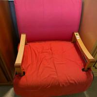 Poltrona rossa letto singolo S-710