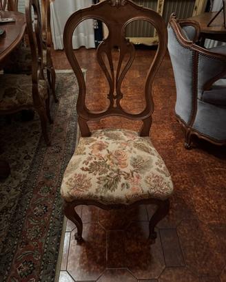 Set sedie classiche intagliate a mano (6)