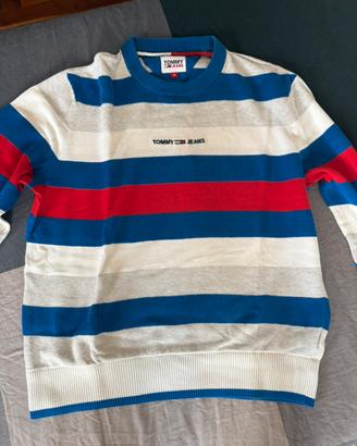 Maglione Tommy Jeans uomo a righe