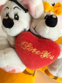 Peluche Toby e Tobyna "I Love You" su Formaggio - 