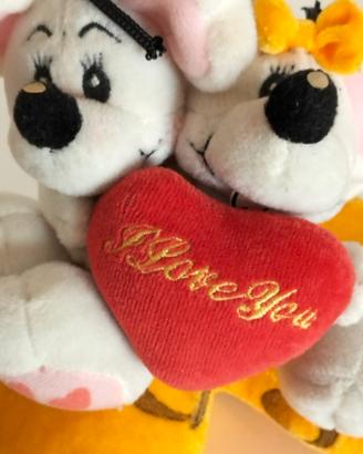 Peluche Toby e Tobyna "I Love You" su Formaggio - 