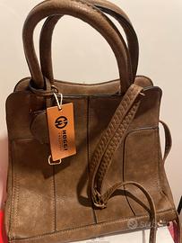 Borsetta capiente marrone