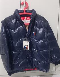 Piumino MILLET anni 80 blu lucido nuovo.