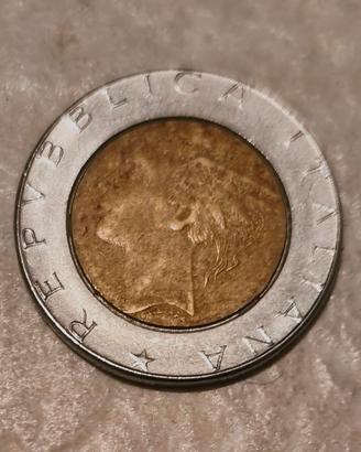 500LIRE BIMETALLICA DEL 1981 RARA