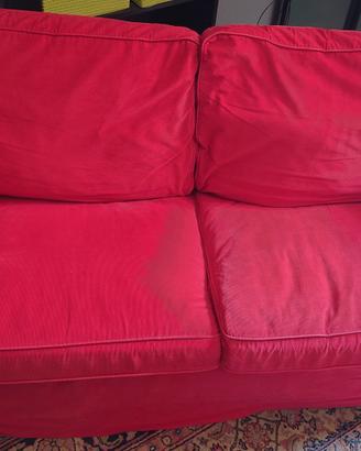 Divano 2 posti Ikea Ektorp colore rosso