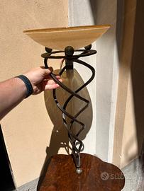 Applique Terzani ferro battuto vetro di Murano