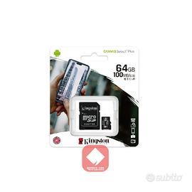 MICRO SD KINGSTON 64GB Nuovo
