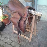 Sella in cuoio Wehrmacht ww2