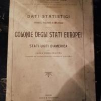 Dati statistici colonie stati europei. 1900