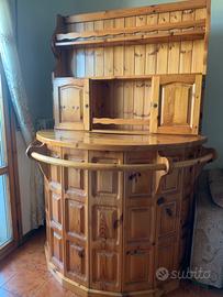 Bancone Bar con Bottigliera e Dispensa