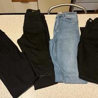 Set Jeans taglia XS 38 chiari e neri come nuovi