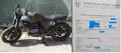 K75S CAFE RACER-CON CRS ASI-TARGATA COMO