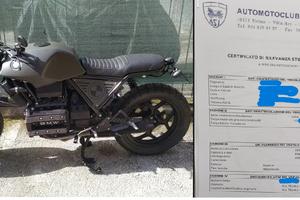 K75S CAFE RACER-CON CRS ASI-TARGATA COMO