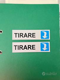 2 Adesivi TIRARE