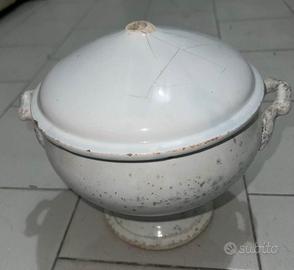 Antica zuppiera fine 800 ceramica Sardegna