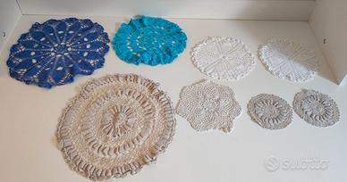 Lotto di centrini fatti a mano anni ’70