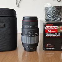 SIGMA 70-300mm F4-5.6 APO DG MACRO MOTOR NIKON