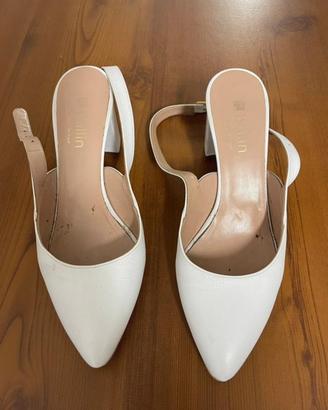 Scarpe pelle bianche donna "BALLIN"