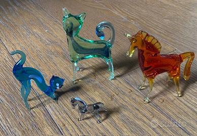 Animali in vetro di Murano
