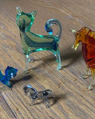 Animali in vetro di Murano