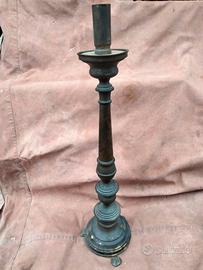 Arte sacra candelabro candeliere chiesa ottone  