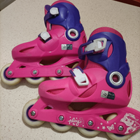 Pattini roller bimba n 32 a 34 tenuti bene