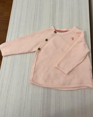 Pullover Obaibi - 6/9 Mesi - Rosa - Come Nuovo