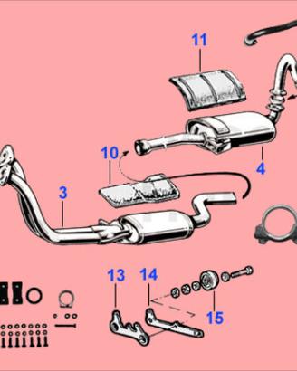 SILENZIATORE ANTERIORE ALFA ROMEO GT 1300-1600-200
