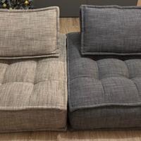 Divano scomponibile tessuto