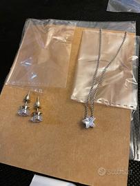 Collana e orecchini stella