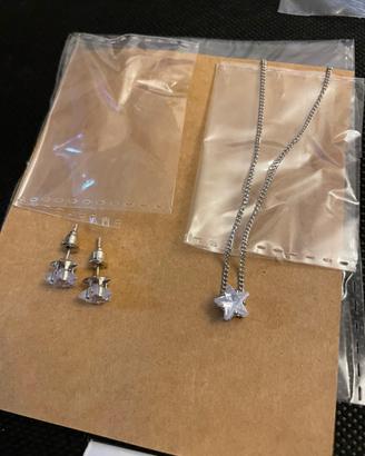 Collana e orecchini stella