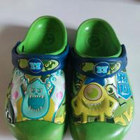 Scarpe Crocs verdi per bambini Monster & Co
