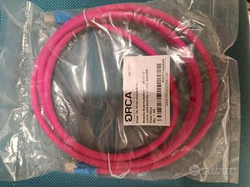 10 BRETELLA PERMUTAZIONE 2 MT CAT 6A  - VIOLA BLU 