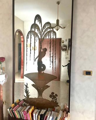 Specchio Fioriera con Luce Integrata vintage