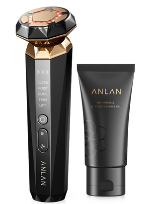 ANLAN Radiofrequenza Massaggiatore Viso Oro 18K
