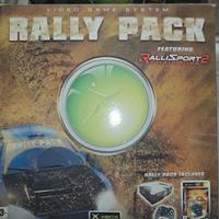 Xbox con due joypad e vari giochi