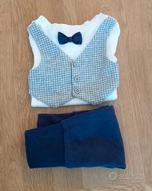 Tutina due pezzi neonato