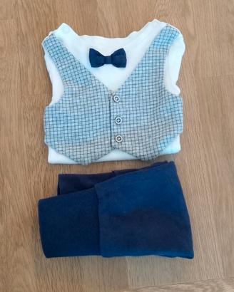 Tutina due pezzi neonato