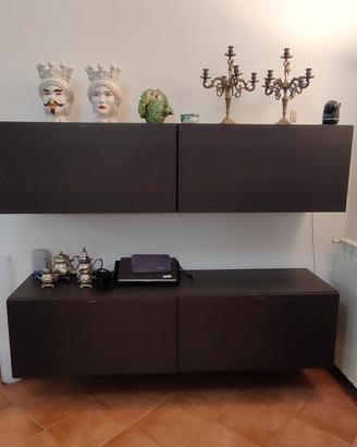 mobile sospeso Molteni rovere grigio modello Pass