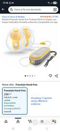 Tiralatte medela freestyle hands free