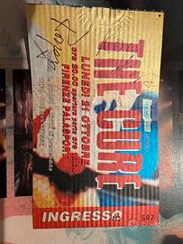 Biglietto concerto The Cure autografato
