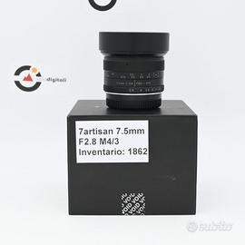 7artisans 7.5mm f2.8 Fisheye M4/3 Usato