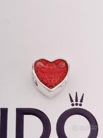 Pandora charm cuore rosso 