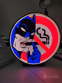 Lampada LED Batman “No Smoking” – Lightbox 3D Ø 20