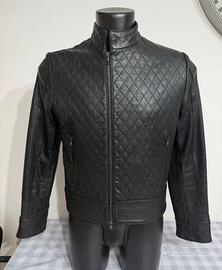 Giacca uomo Vera pelle nera taglia 46