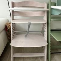 Seggiolone evolutivo hauk rosa + straietta
