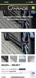 Diffusori minigonne INGO NOAK alfa romeo giulietta