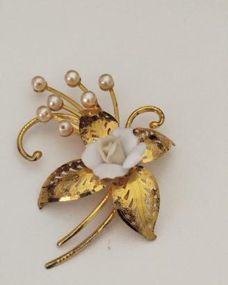 spilla dorata vintage 